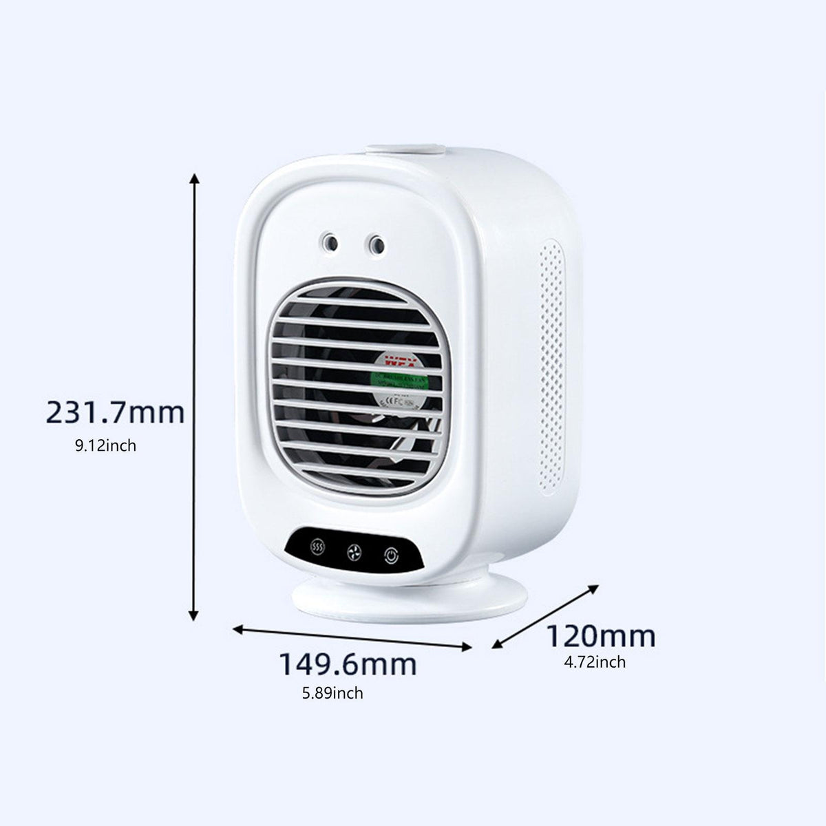 Portable Air Conditioner Rechargeable Air Spray Fan for Without Rotation Medical device no