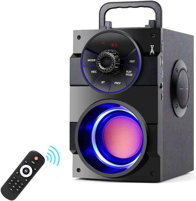 Portable Bluetooth Speaker with Subwoofer TAMPROAD S37 Led O55