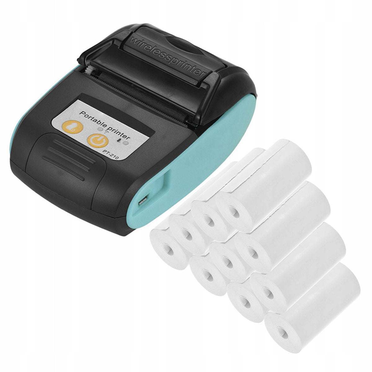 Portable Bluetooth Thermal Printer Mini Thermal Printer for W0