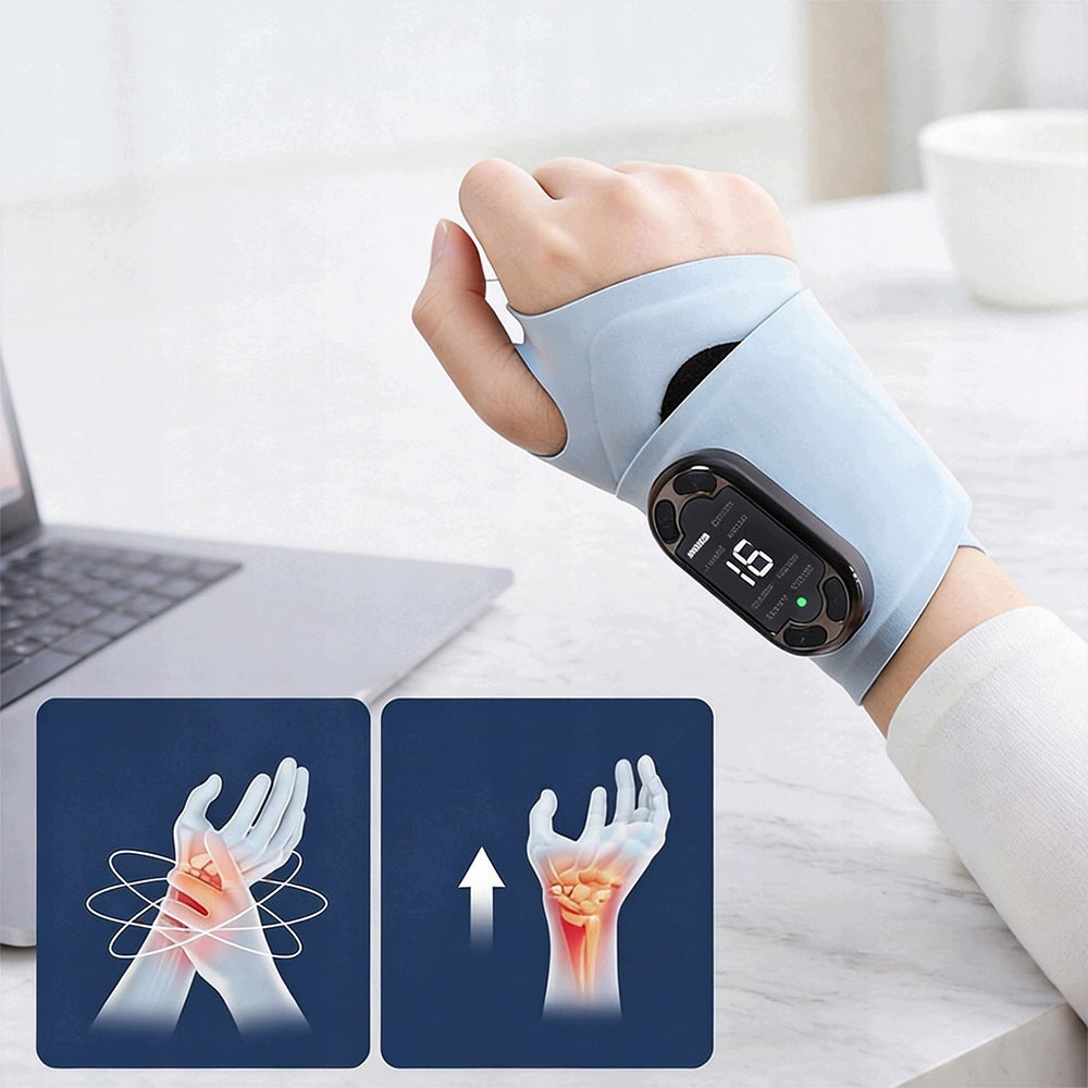 Portable EMS Hand Massager 19 Levels 60mAh USB Massage Device Packaging status original