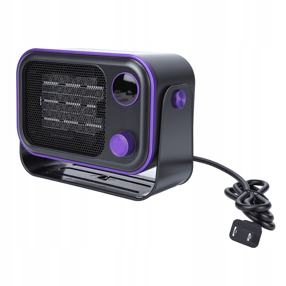 Portable Electric Heater 1200W Temperature Display Tip 2G