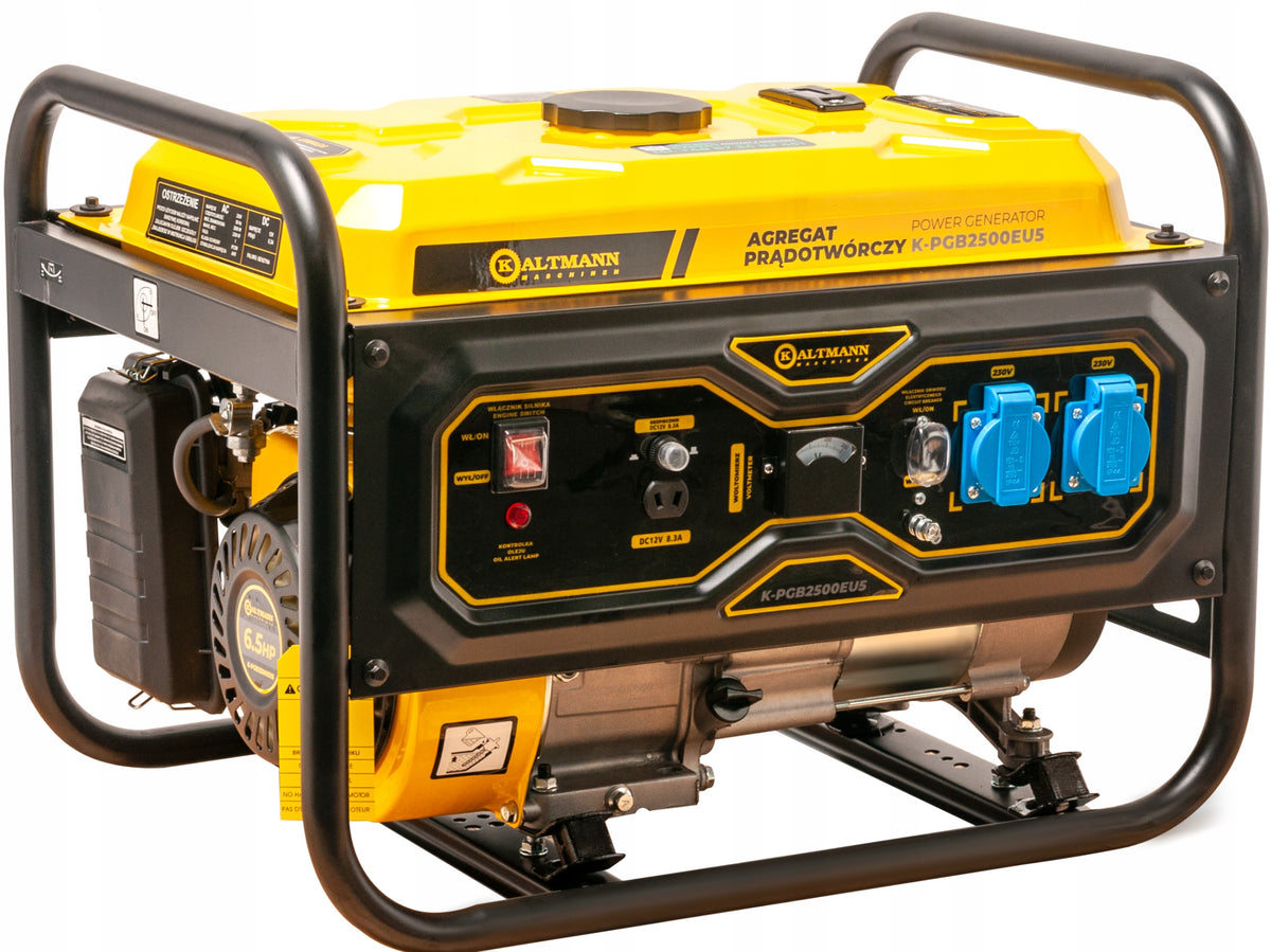 Portable Generator Set 2,2kW 6,5HP AVR petrol Generator Kaltmann