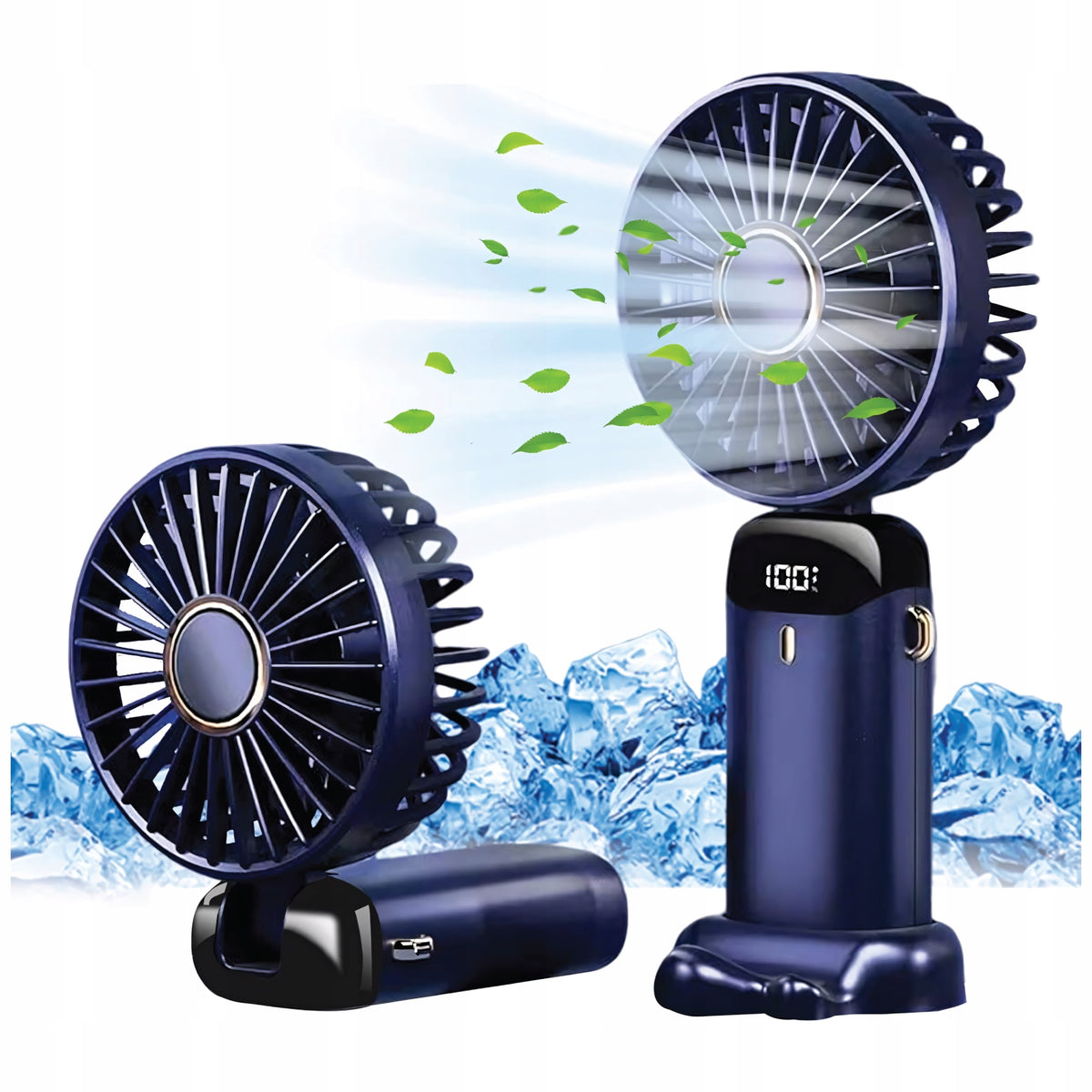 Portable Handheld Fan Mini USB Foldable Desk Fan 5000mAh Packaging status original