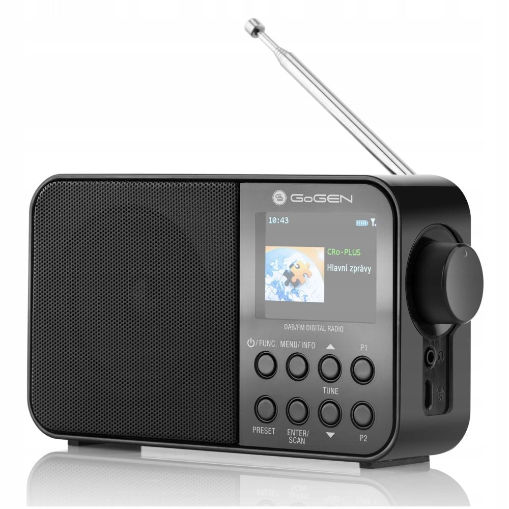 Portable radio GoGEN DAB500BTC DAB+/FM black bluetooth RDS LCD Packaging status original