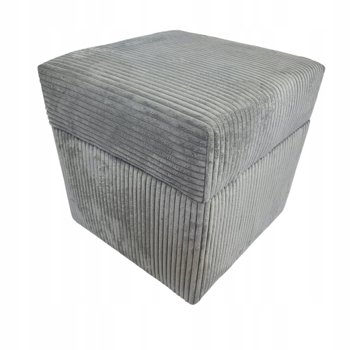 Pouf square open poso color light grey