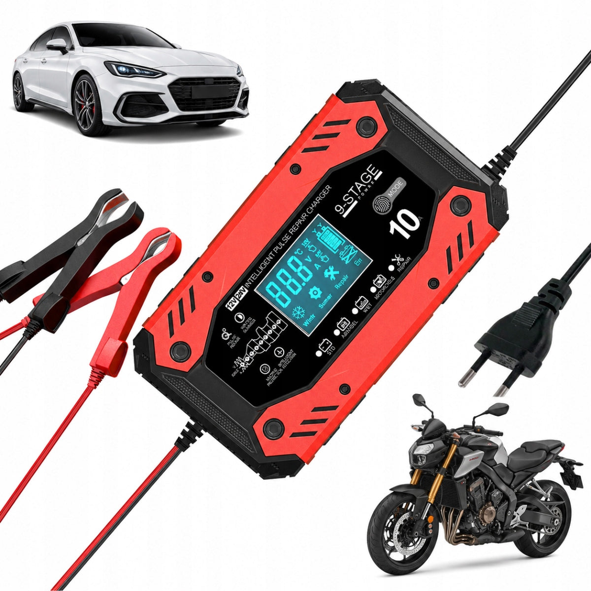 Powerful Smart Car Rectifier Battery Charger 24V 12V 5A