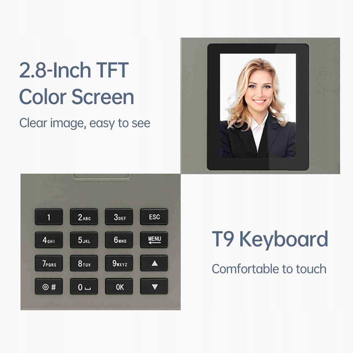 Presence Machine High Resolution 2,8 Inch TFT Screen Large 1M