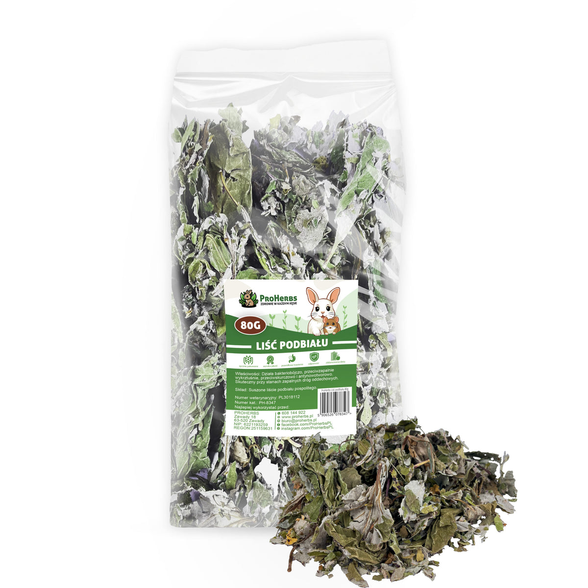 ProHerbs Leaf Conquered Treat for Rabbit Rodents 80g