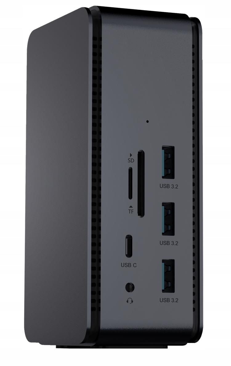 ProXtend USB4 Dual 8K docking station, dark silver