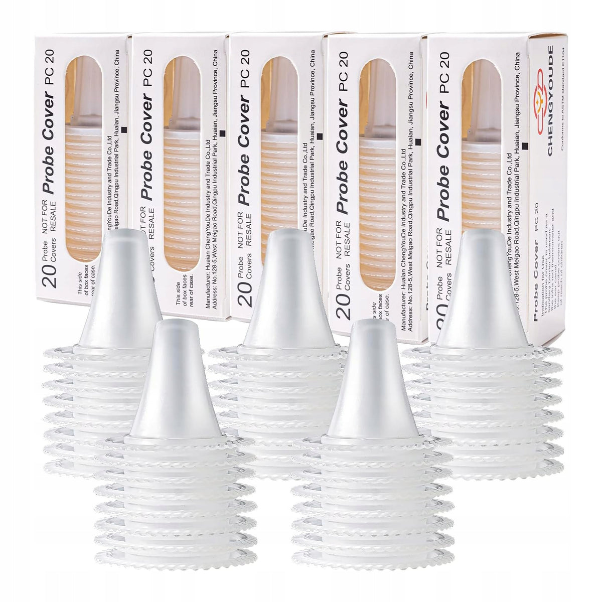Probe Covers for Thermometer Protective Plugs Disposable Brown Overlays