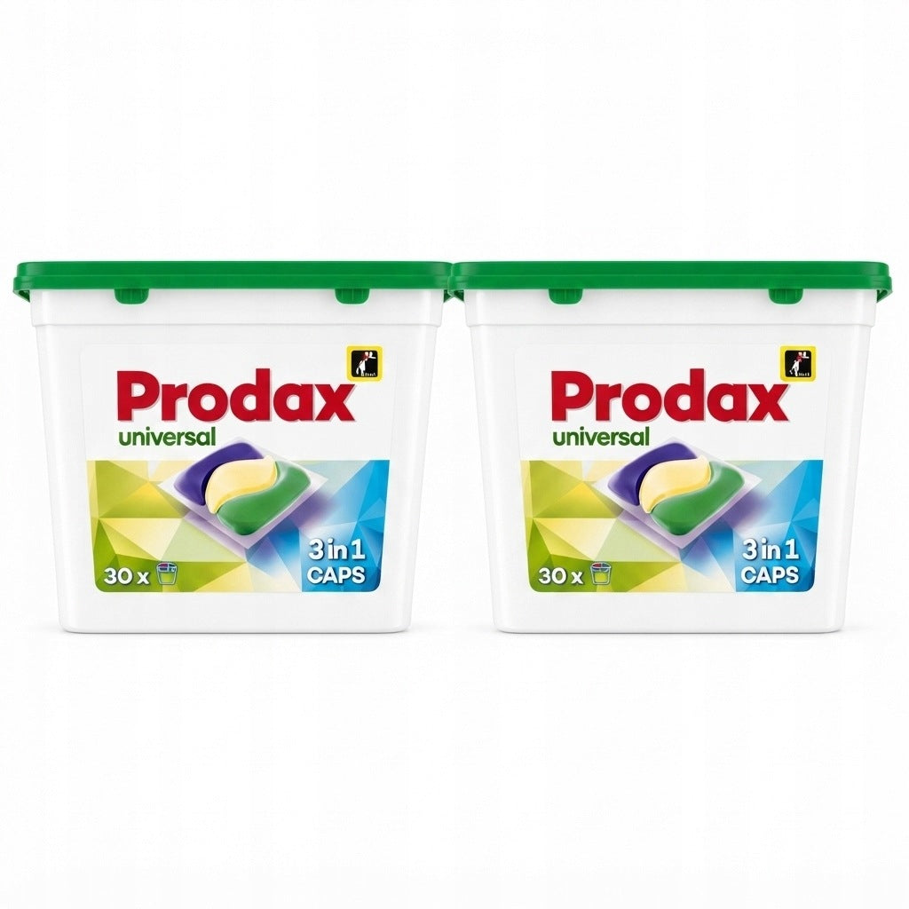 Prodax Universal Washing Capsules 3in1 2x30 pcs 60 Washes Set