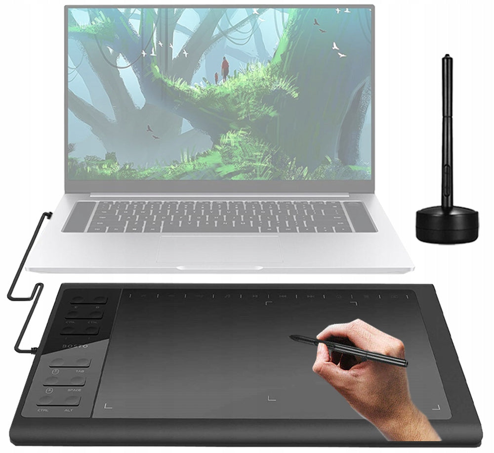 Professional Graphics Tablet BOSTO 1060 PLUS for computer as a gift