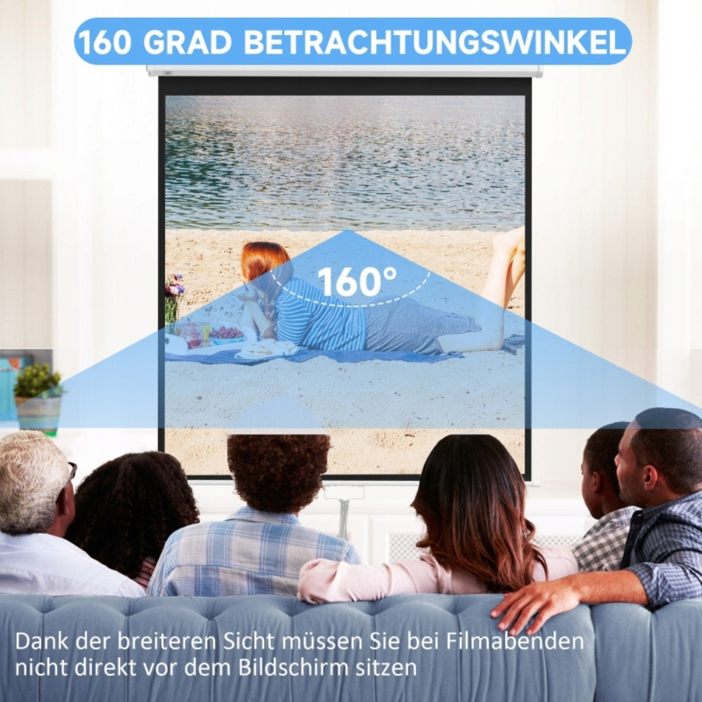 Projection screen 152 x 152 cm (85 inches), 4K HD projection screen Model 1225