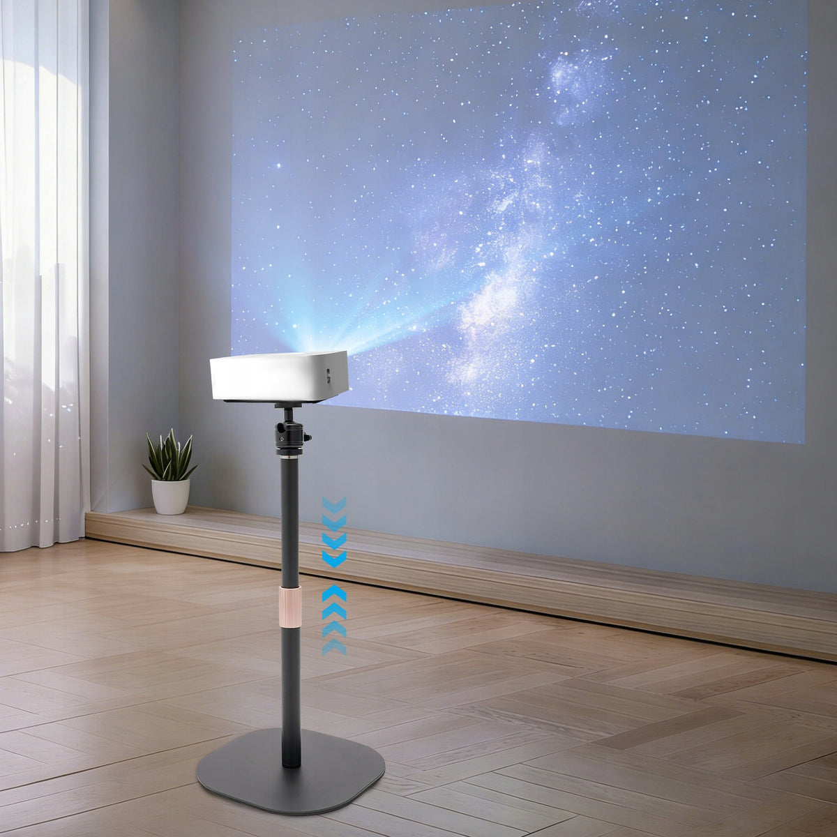Projector mount, 360° rotation, height adjustable: 65–120 centimeters Packaging status original