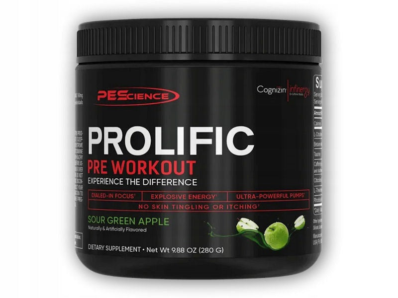 Prolific Pre-Workout 280g sour green apple