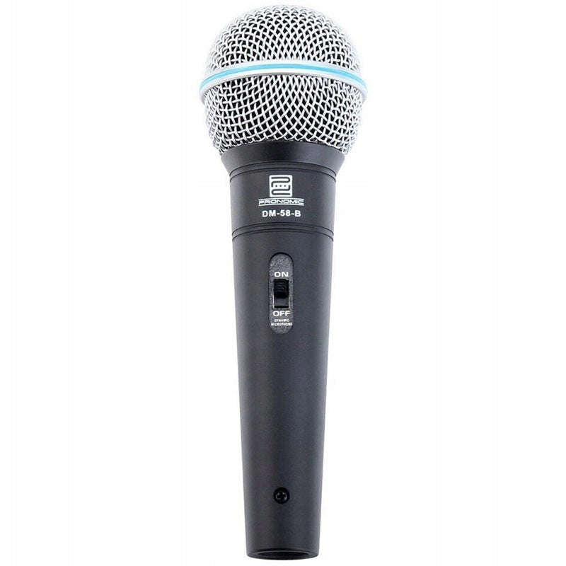 Pronomic DM-58-B vocal microphone, with switch, black