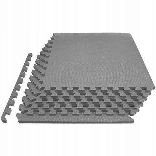 Protective mat prosourcefit 60 cm x 60 cm grey, GYM, POOL