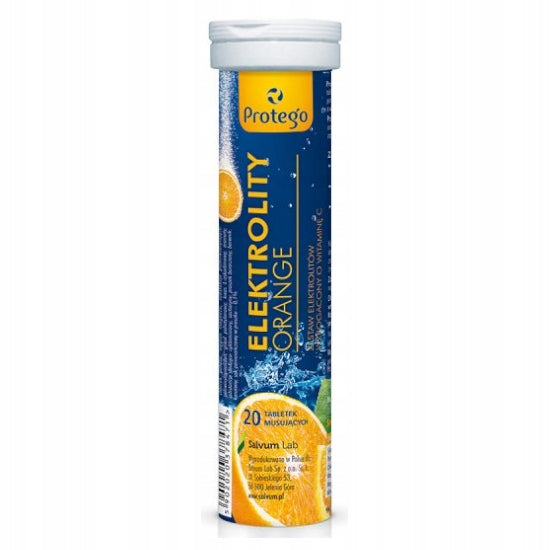 Protego Elektrolity orange 20 effervescent tablets
