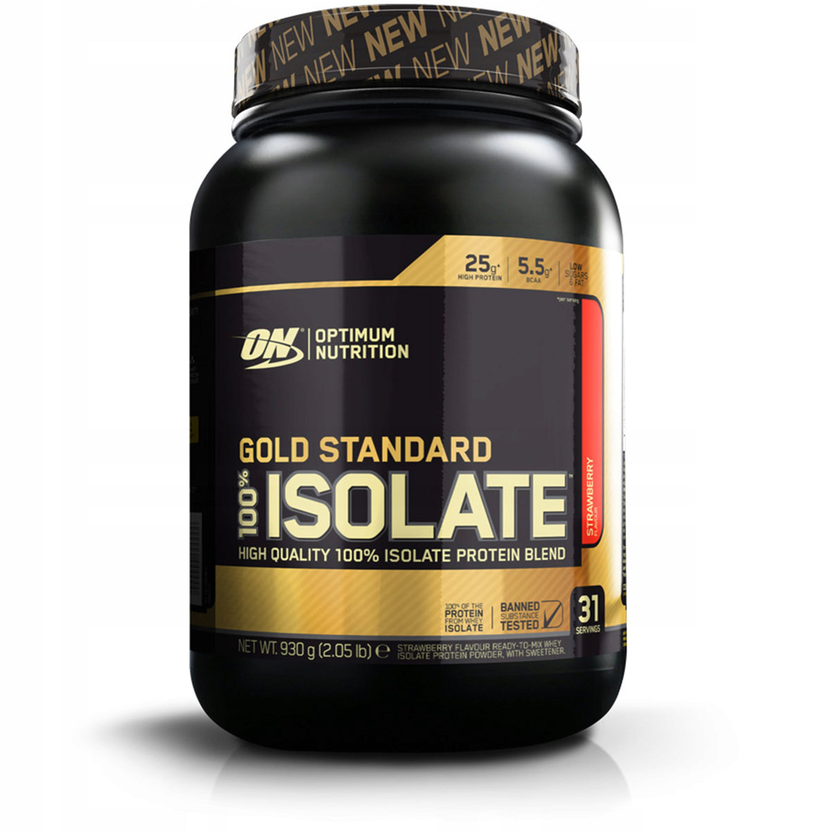 Protein Isolate OPTIMUM Gold Standard Isolate 930g Taste Vanilla WPI Conditioner Packaging status original