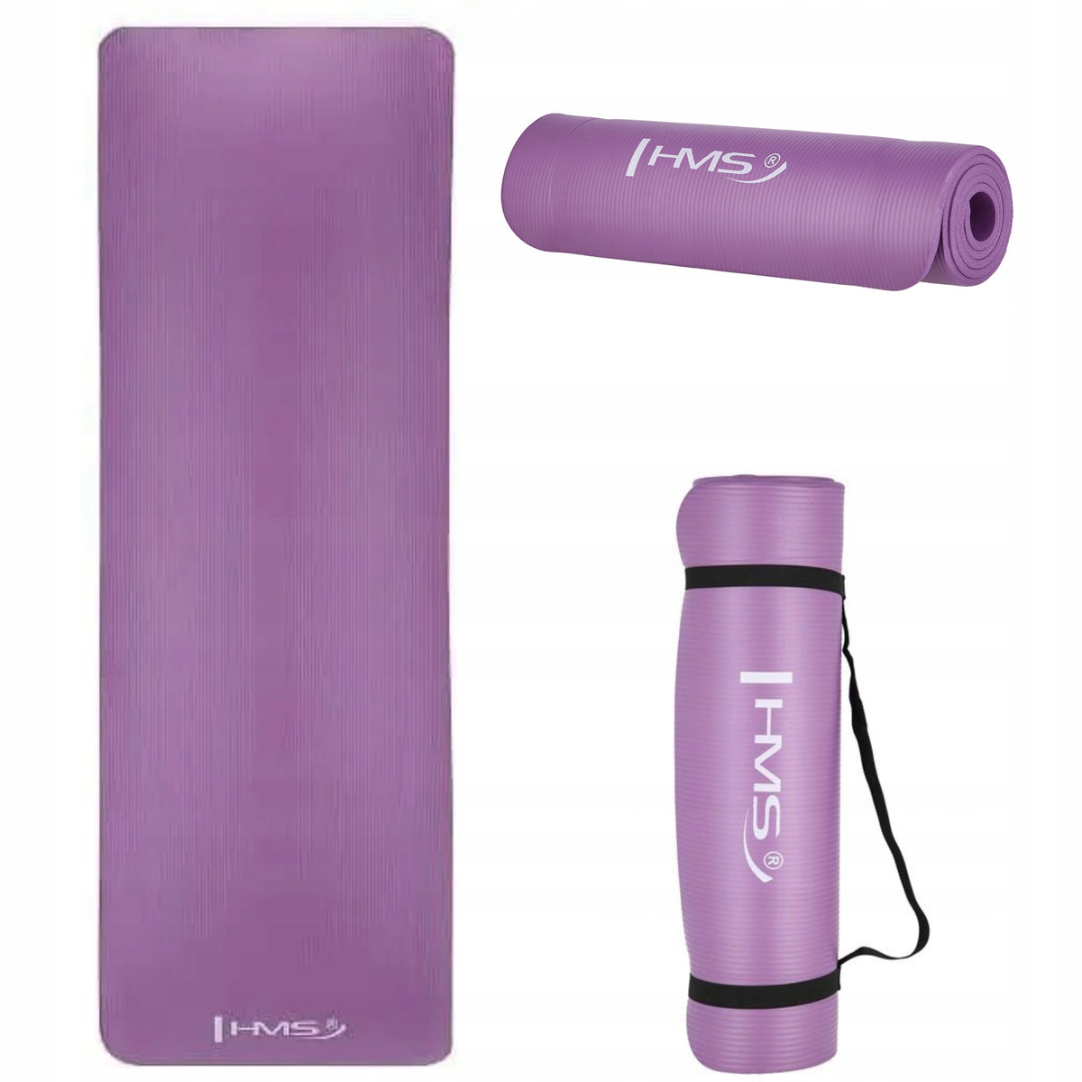 Purple Exercise Mat HMS 10MM Non-Slip And Comfortable