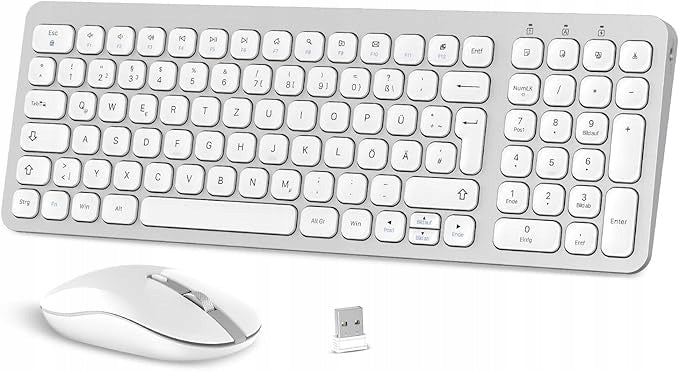 QWERTZ WIRELESS KEYBOARD AND MOUSE SET (DE) USB 2,4 G