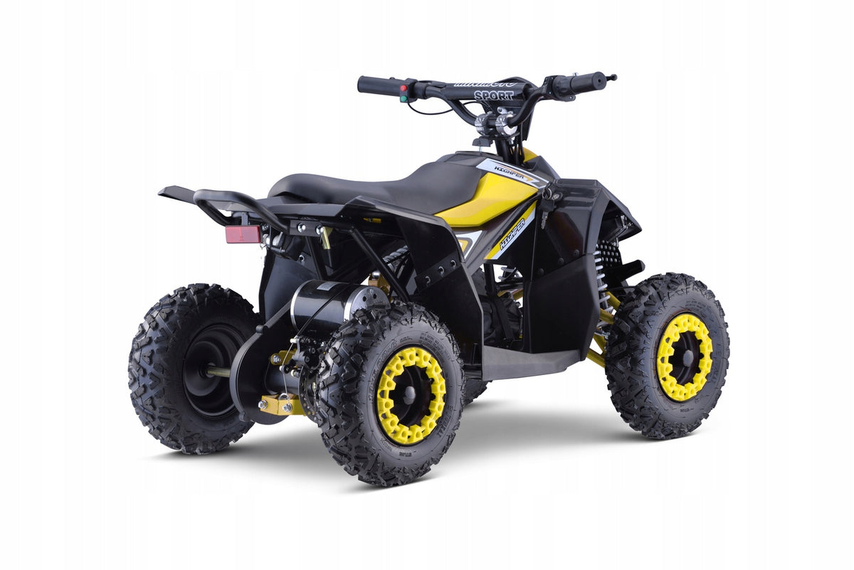 Quad battery HIPERFECT 35km/h + Engine 1000W + Pumped wheels + Color yellow