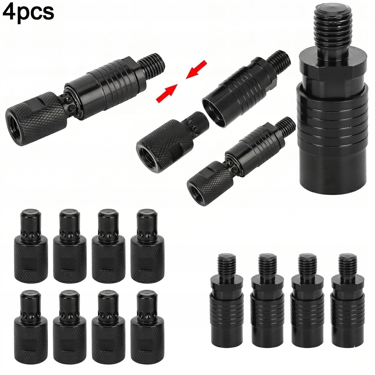 Quick Release for LANDING NET SEAT POST BEACON 4 PCS 310009