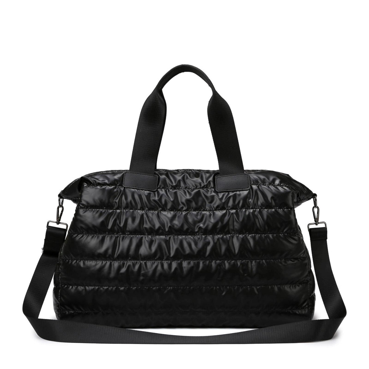 Quilted Duffel Bag Soft Puffer Duffle Bag Versatile for Weekend Trips