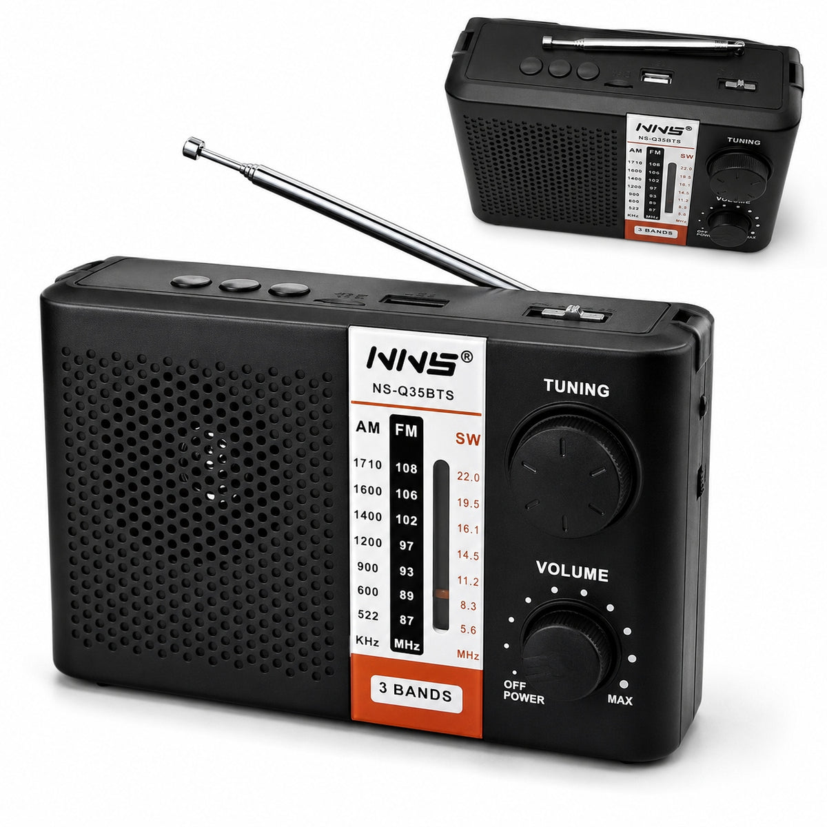 RADIO FM PORTABLE TOURIST HANDHELD KITCHEN CONSTRUCTION BATTERY OPERATED