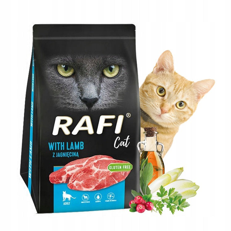 RAFI Cat with Lamb Dry Cat Food 2x 1,5kg Packaging status original