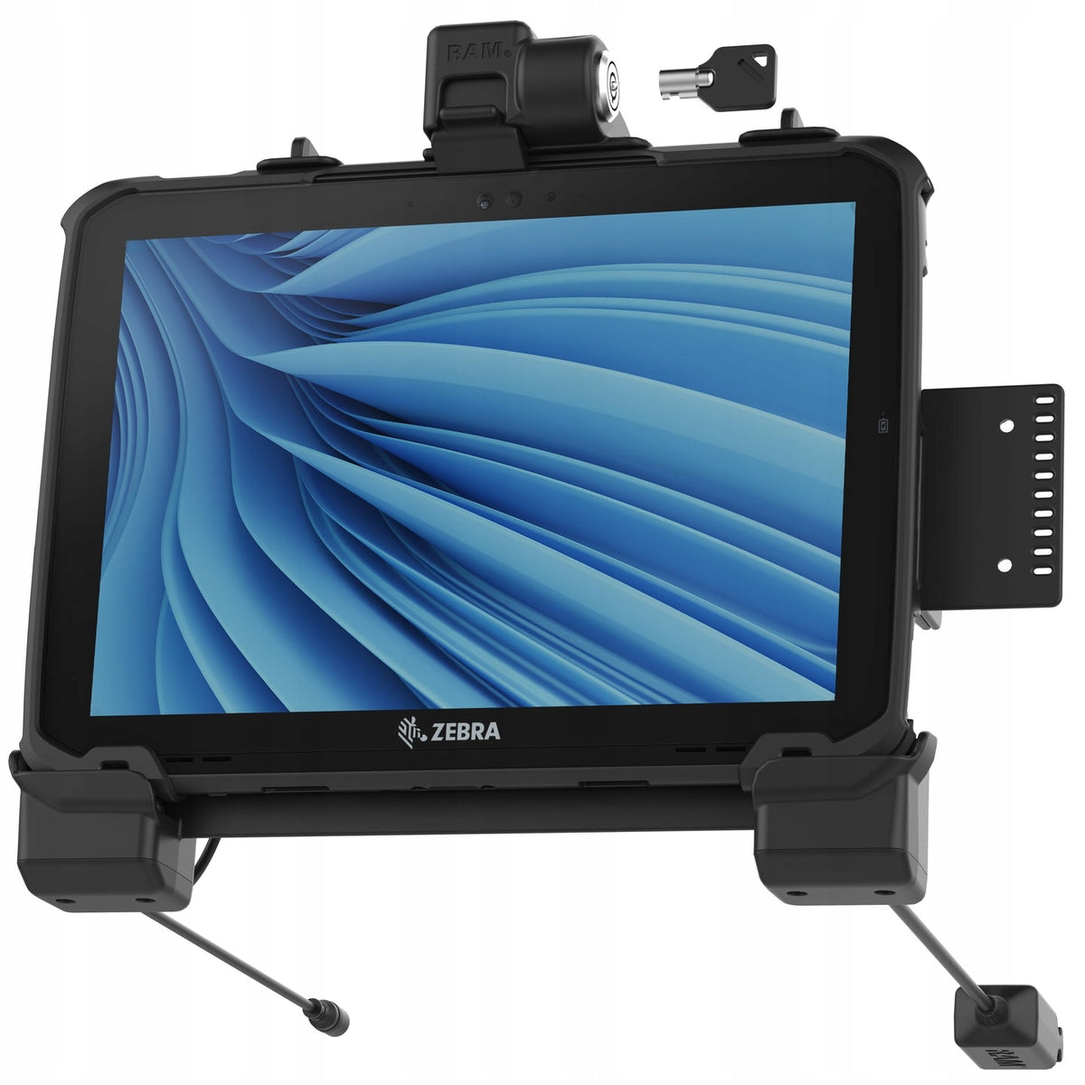 RAM Mount Dual USB Locking Dock for ET8x 2in1 Zebra Tablet