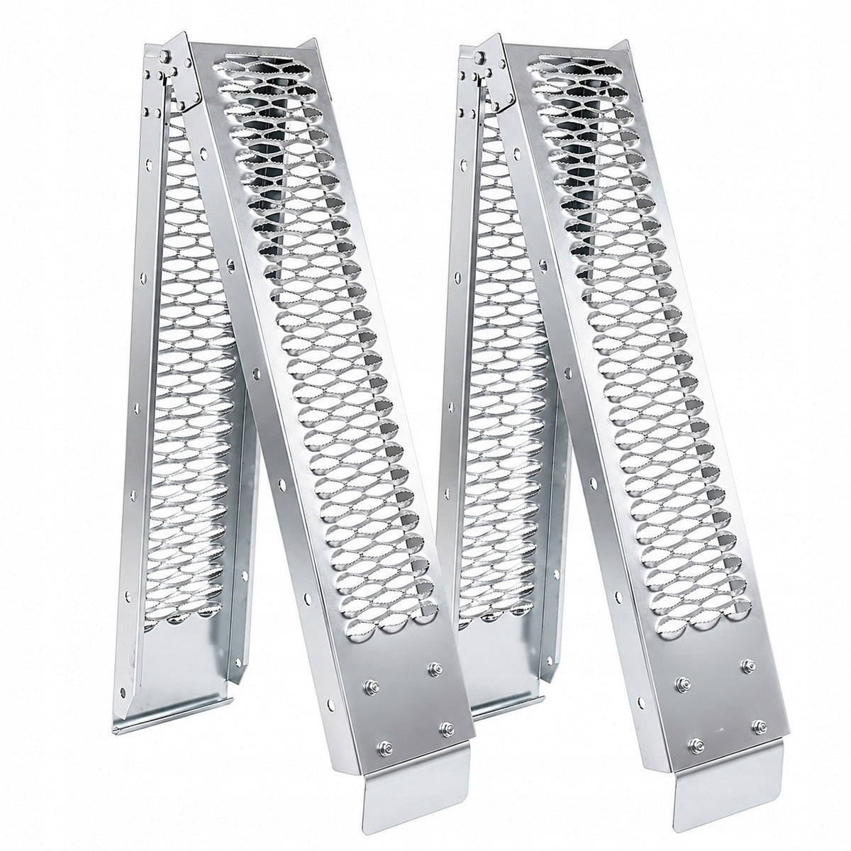 RAMPS FOLDING RELOADING RAMP DRIVEWAY 195cm 400kg OVERRUN X2