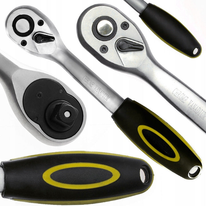 RATCHET 1/2" 36 TEETH RATCHET STRONG CrV KNOB SOCKET WRENCH Manufacturer code GRZECHOTKA 1/2 ZĘBÓW TRESZCZOTKA