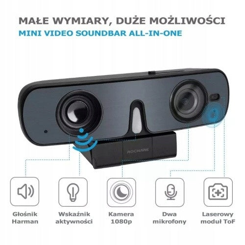 RC08P Camera Universal USB Webcam with Built-in Speaker and Brand ROCWARE
