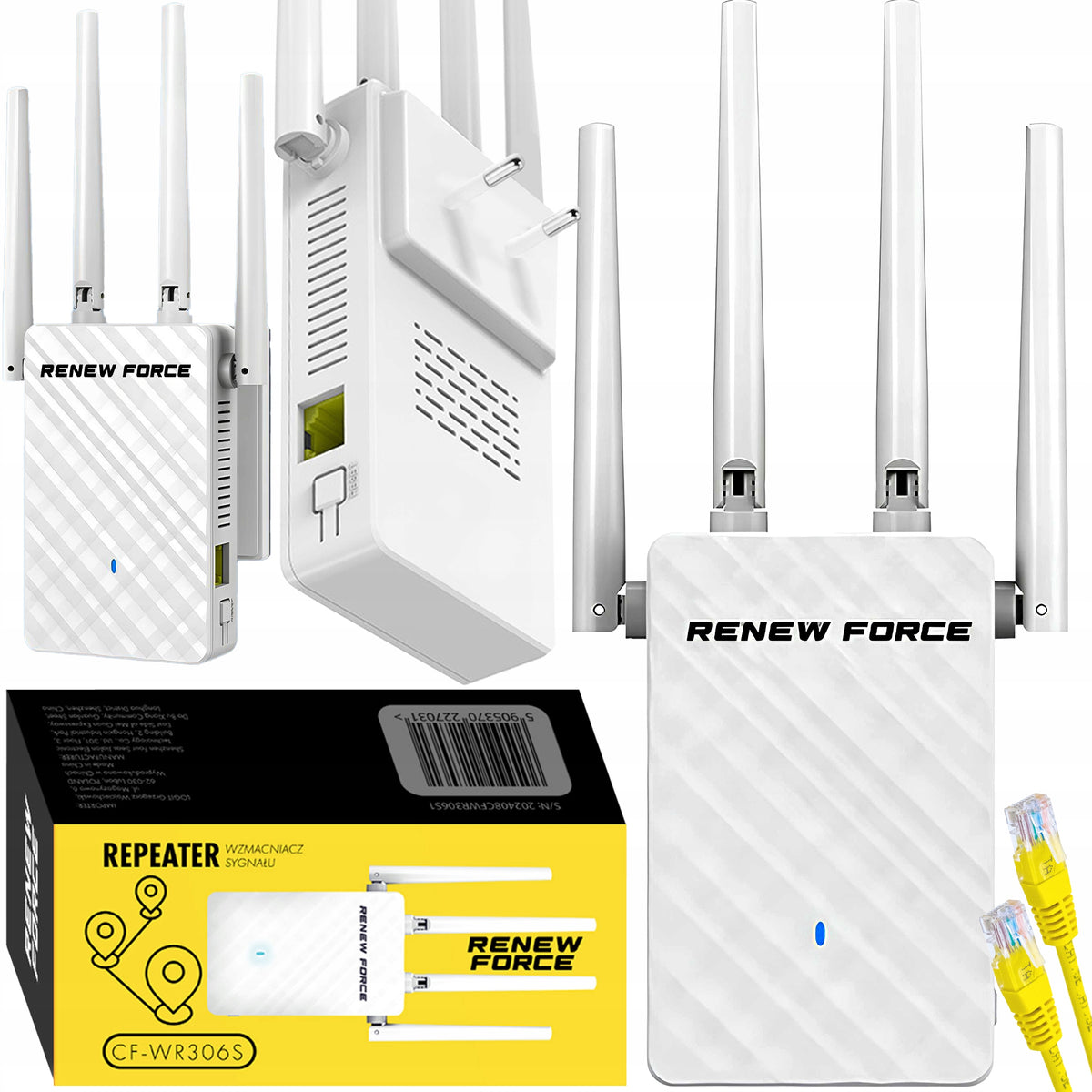 REAPETEER WI-FI SIGNAL AMPLIFIER 2.4G 4 ANTENNAS STRONG LARGEST RANGE