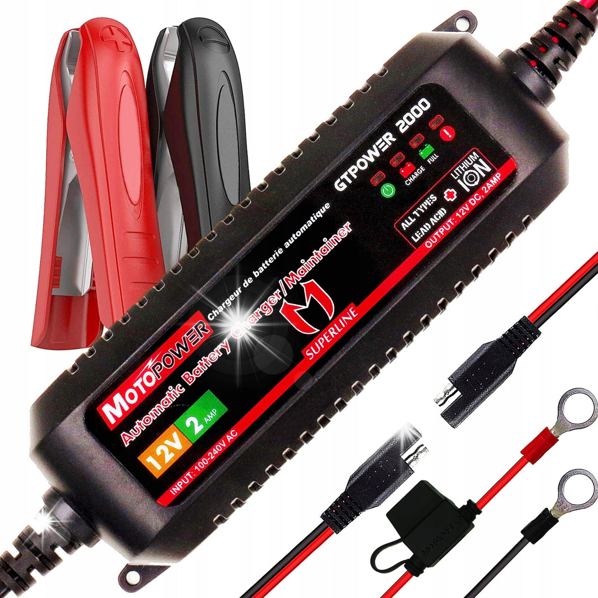 RECTIFIER MINI CHARGER FOR BATTERY MOTOPOWER MP00207A 12V 2A