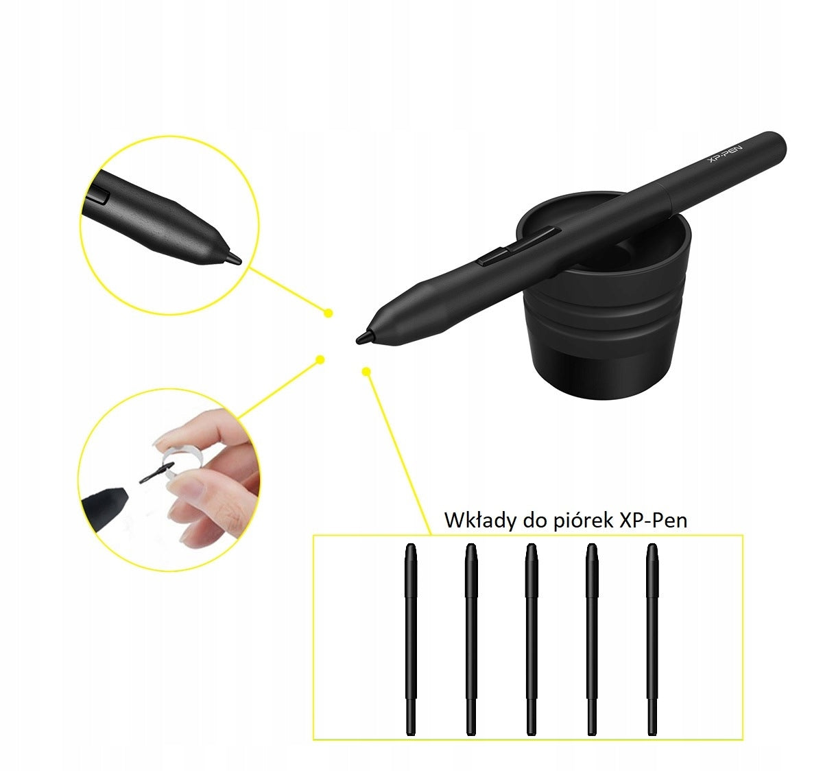 REFILLS FOR FEATHERS XP-PEN PA1 PA2 AC60 5 PCS FOR ARTIST 12 PRO/13.3 PRO/24 PRO Brand XP-Pen