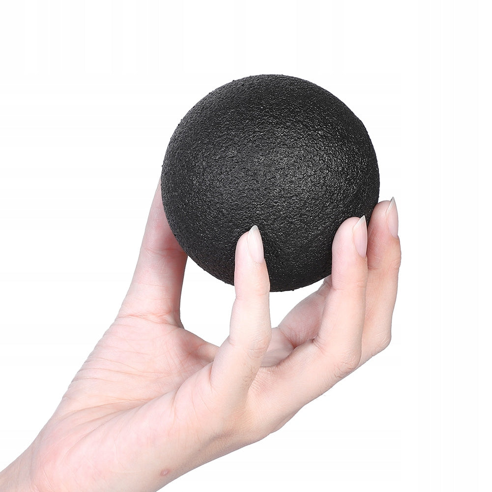 REHABILITATION MASSAGE BALL ROLLER 8CM BLACK