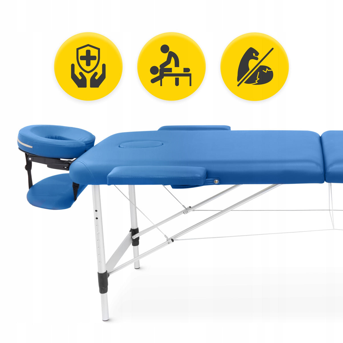 REHABILITATION MASSAGE TABLE FOLDING ALUMINUM PORTABLE BED COVER Packaging status original