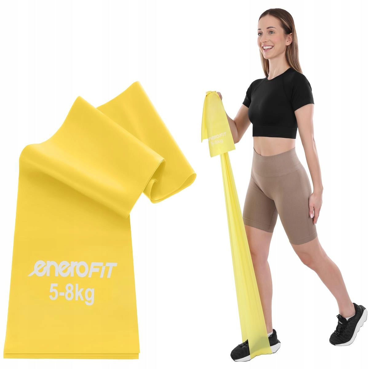 REHABILITATION RESISTANCE RUBBER FOR FITNESS EXERCISES 2m RESISTANCE 5-8kg ENERO