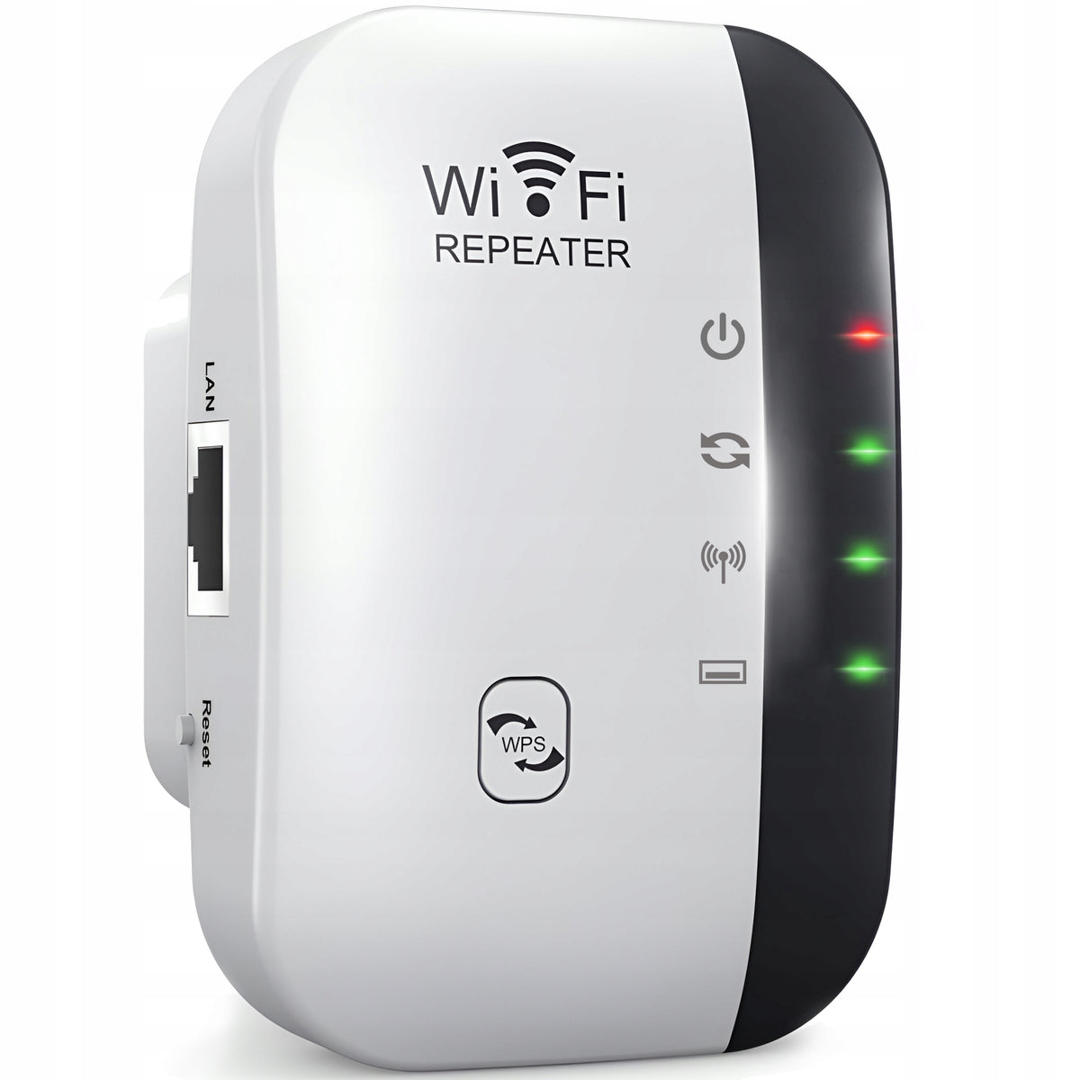 REPEATER 2,4GHz WI-FI SIGNAL AMPLIFIER POWERFUL WPS AP FUNCTION + LAN CABLE Packaging status original