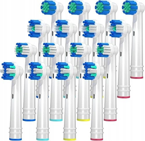 REPLACEMENT HEADS FOR ELECTRIC TOOTHBRUSH ORAL B 16 PCS DUPONT FOR HOME