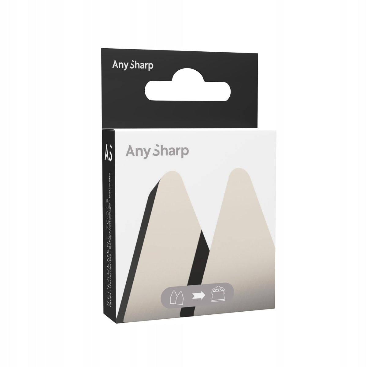 REPLACEMENT SHARPENING PLATES FOR SHARPENER AnySharp PRO - CLASSIC - EVO Packaging status original