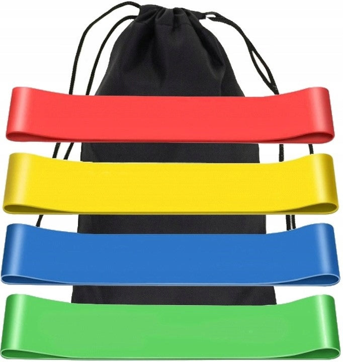 RESISTANCE RUBBER MINI BANDS - SET OF 4