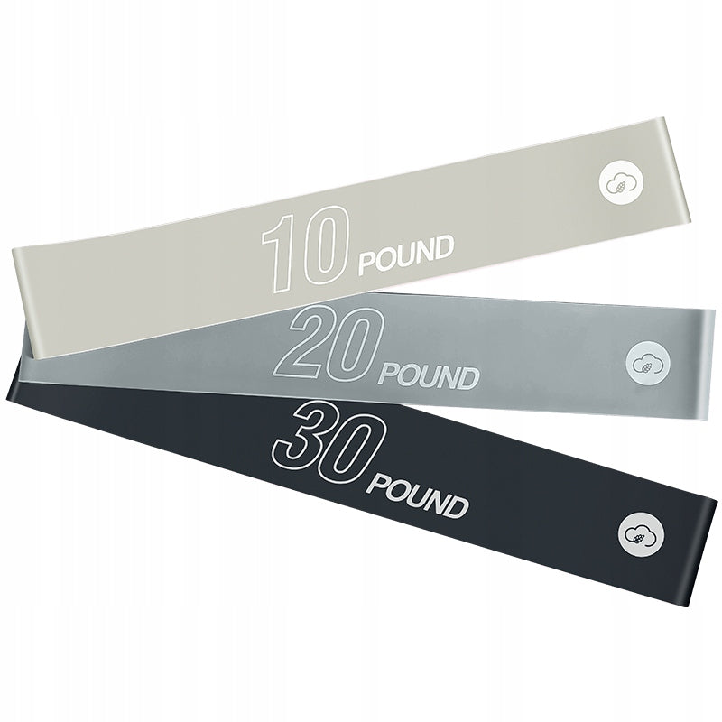 RESISTANCE RUBBERS FOR EXERCISE FITNESS TRAINING BANDS Color gray