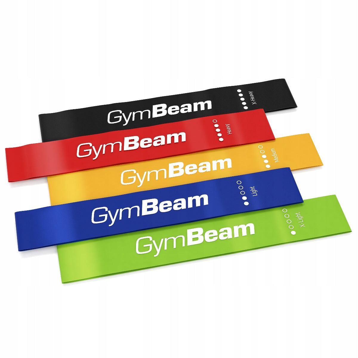 RESISTANCE RUBBERS GYMBEAM RESISTANCE 5 SET OF 5 FITNESS TRAINING STRONG !