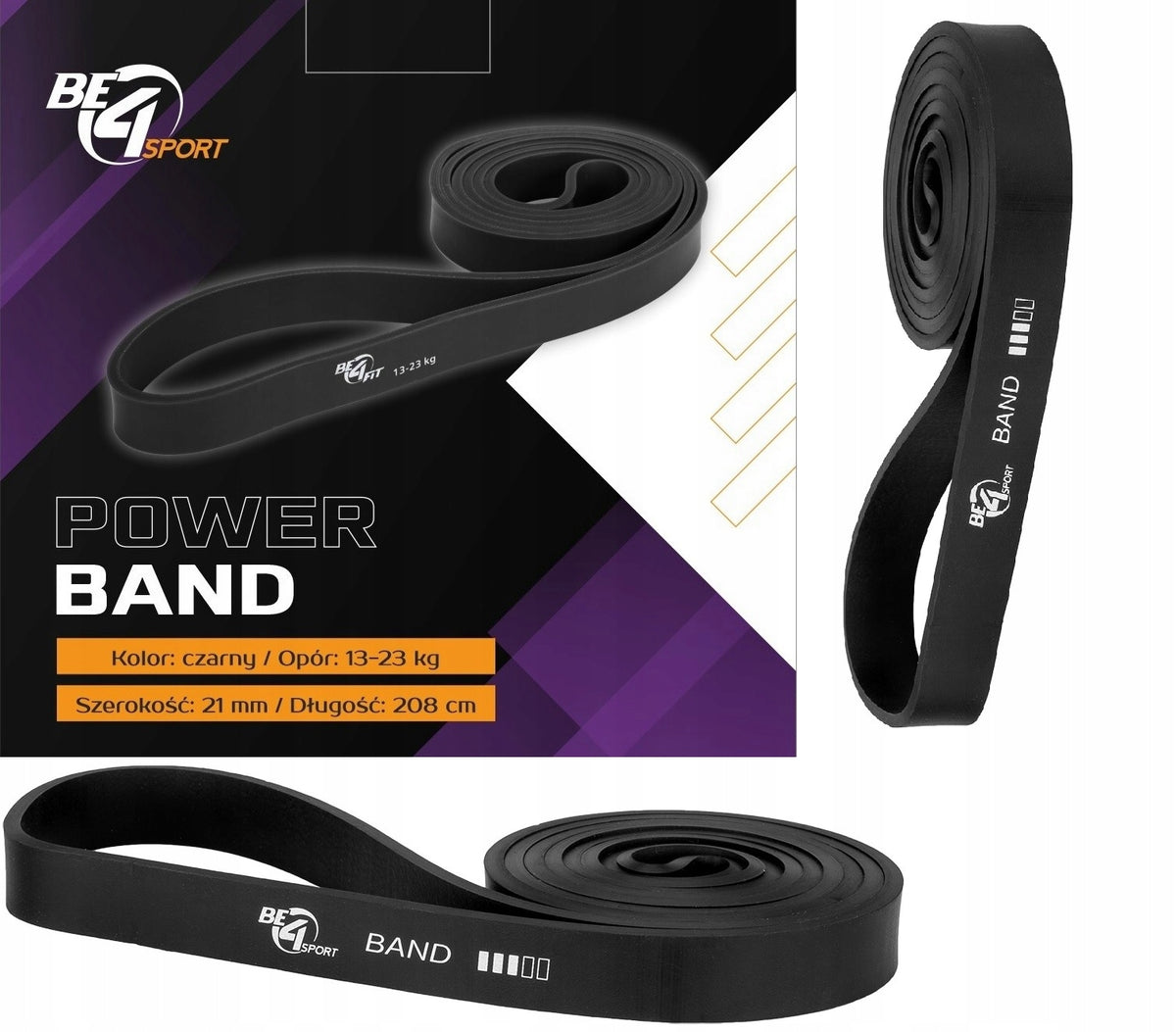 RESISTANCE TRAINING RUBBER DURABLE ELASTIC BAND POWER BAND Resistance 13-23kg
