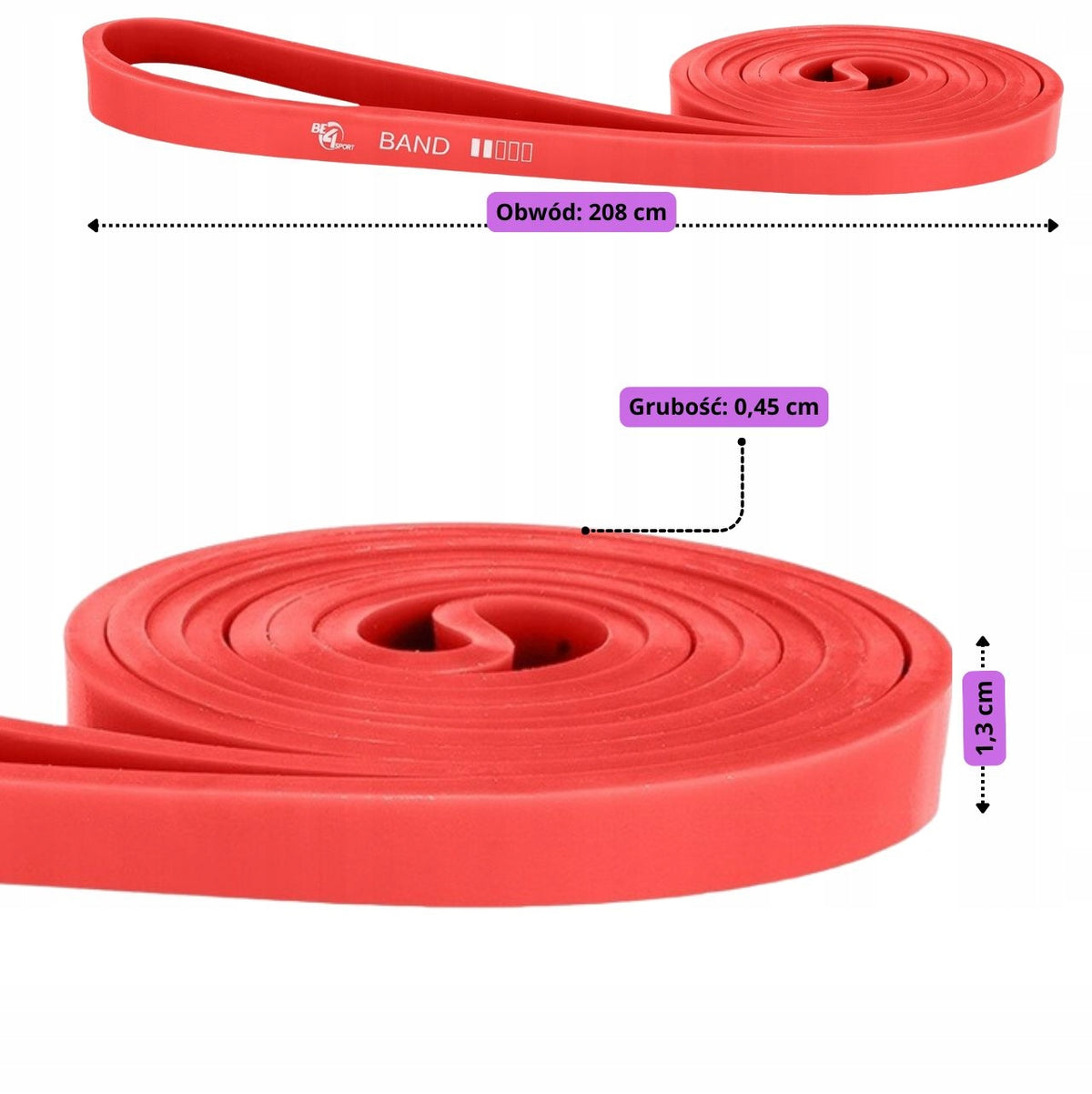 RESISTANCE TRAINING RUBBER DURABLE ELASTIC BAND POWER BAND Resistance 9-16kg Packaging status original