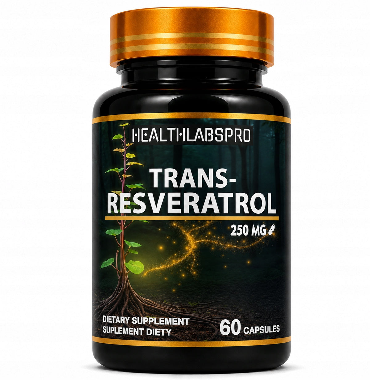 RESVERATROL TRANS RESVERATROL 99% - HEART Cholesterol Circulation - 60 KAPS