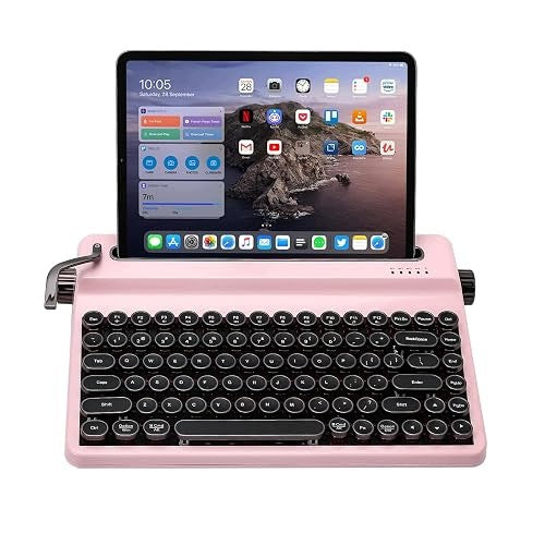 RETRO WIRELESS RGB MECHANICAL KEYBOARD FOR GAMING WRITERS Manufacturer no brand